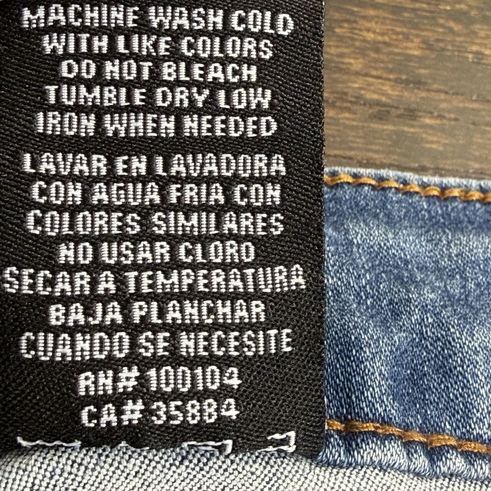 S.O.N.G Skinny Jeans Womens 15/32 Blue Distressed Stretch Denim Mid Rise Raw Hem - Picture 8 of 12